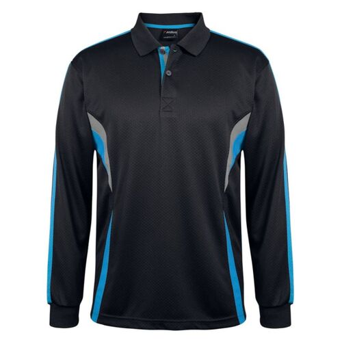 Mens Podium Long Sleeve Cool Polo Thumbnail
