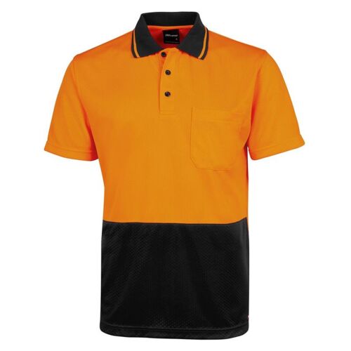 Mens Hi Vis Jacquard Non Cuff Polo Thumbnail