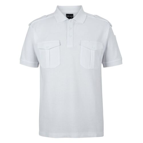 Mens Shorts Sleeve 250 Epaulette Polo Thumbnail