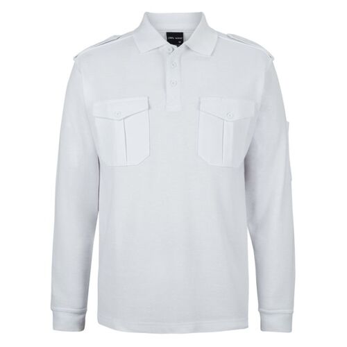 Mens Long Sleeve 250 Epaulette Polo Thumbnail