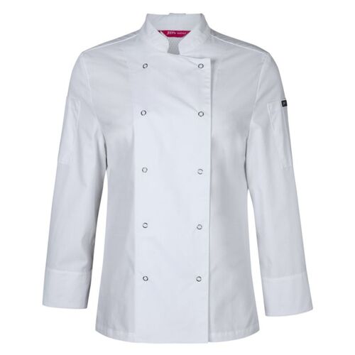 Womens Long Sleeve Snap Button Chef Jacket  Thumbnail
