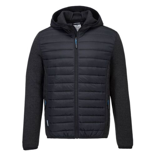 Mens Hybrid Baffle Jacket Grey Marl Thumbnail