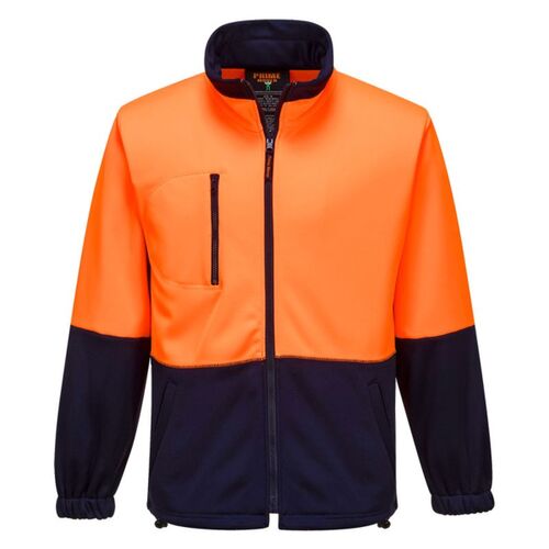 Hi-Vis Water Repellent Contrast Zipped Class D Brush Fleece Thumbnail