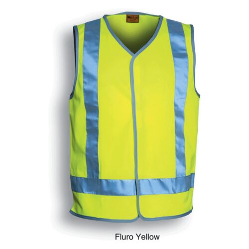 Unisex Adults Hi-Vis Vest With Reflective Tape Thumbnail