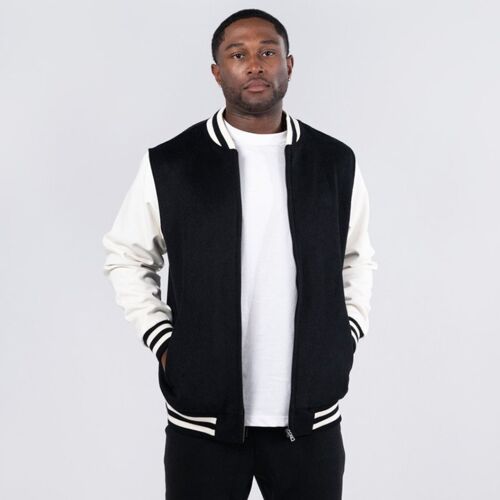 Unisex Wool Blend Soft Shell Varsity Jacket 500gsm Thumbnail