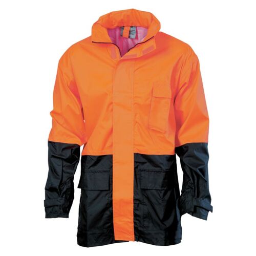 Hi Vis Two Tone Light Weight Rain Jacket Thumbnail