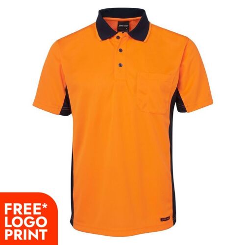 Mens Hi Vis Short Sleeve Sport Polo Thumbnail