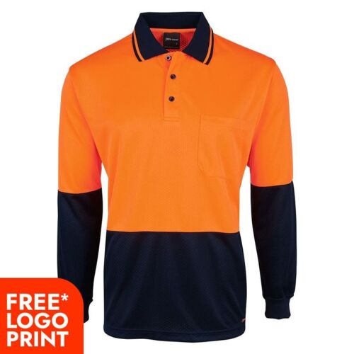 Mens Hi Vis Long Sleeve Jacquard Non Cuff Thumbnail