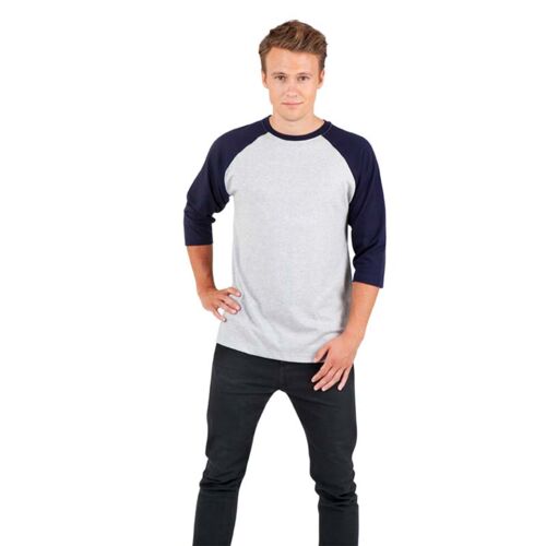 Unisex 3/4 Sleeve Raglan Tees Shirt Thumbnail