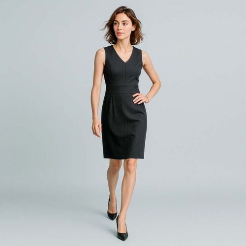 Womens Cool Stretch Sleeveless V-Neck Dress Thumbnail