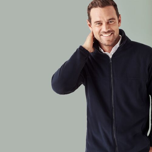 Mens Plain Micro Fleece Jacket  Thumbnail