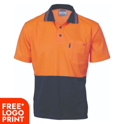 Cotton Back Hi Vis Two Tone Fluoro Polo Thumbnail