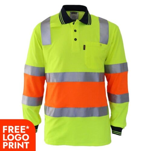 2 Tone Cotton Back Biomotion Taped Polo Thumbnail